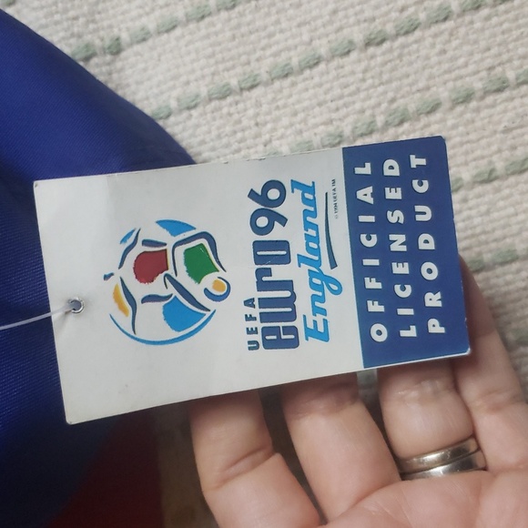 Nutmeg UEFA Euro96 official licensed product england snapback hat blue/red new - Picture 5 of 6